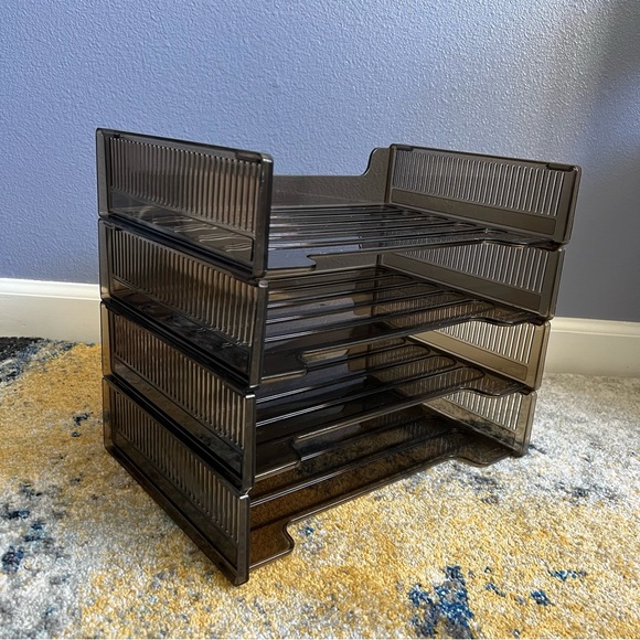 Rubbermaid 2551 Office Paper Stacking Letter Tray - Picture 4 of 13